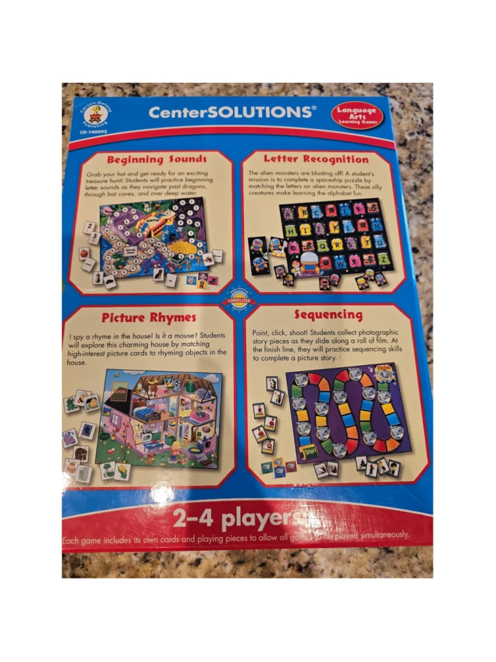 Language Arts Learning Games Pk pre owned, complete reading skills pre k